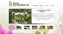 Desktop Screenshot of burkisgartenpflege.ch